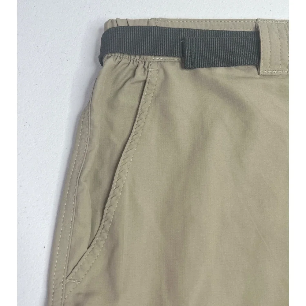 Columbia Kestrel Trail Cargo Shorts Mens 42 Tan Khaki Omni-Shade Belt Hiking NEW